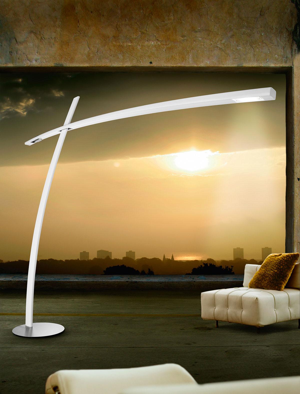 Katana lampada da terra in fibra di carbonio italy dream design