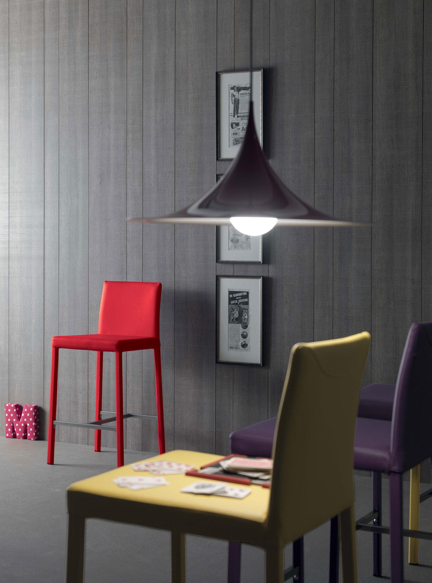 Romeo tabouret en simili cuir idd