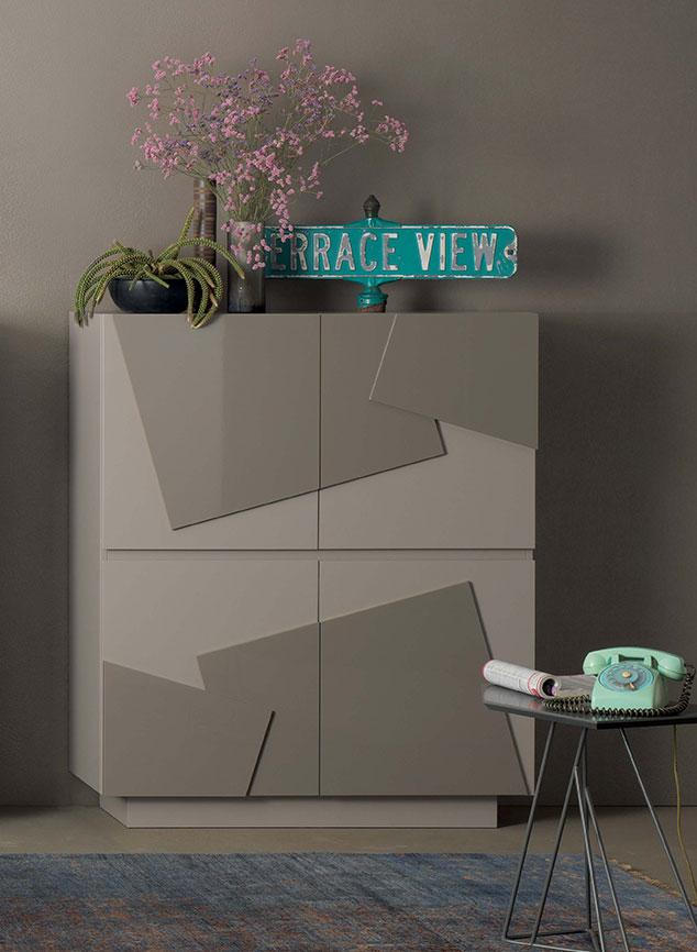 Print madia 4 ante italy dream design Madia bianca