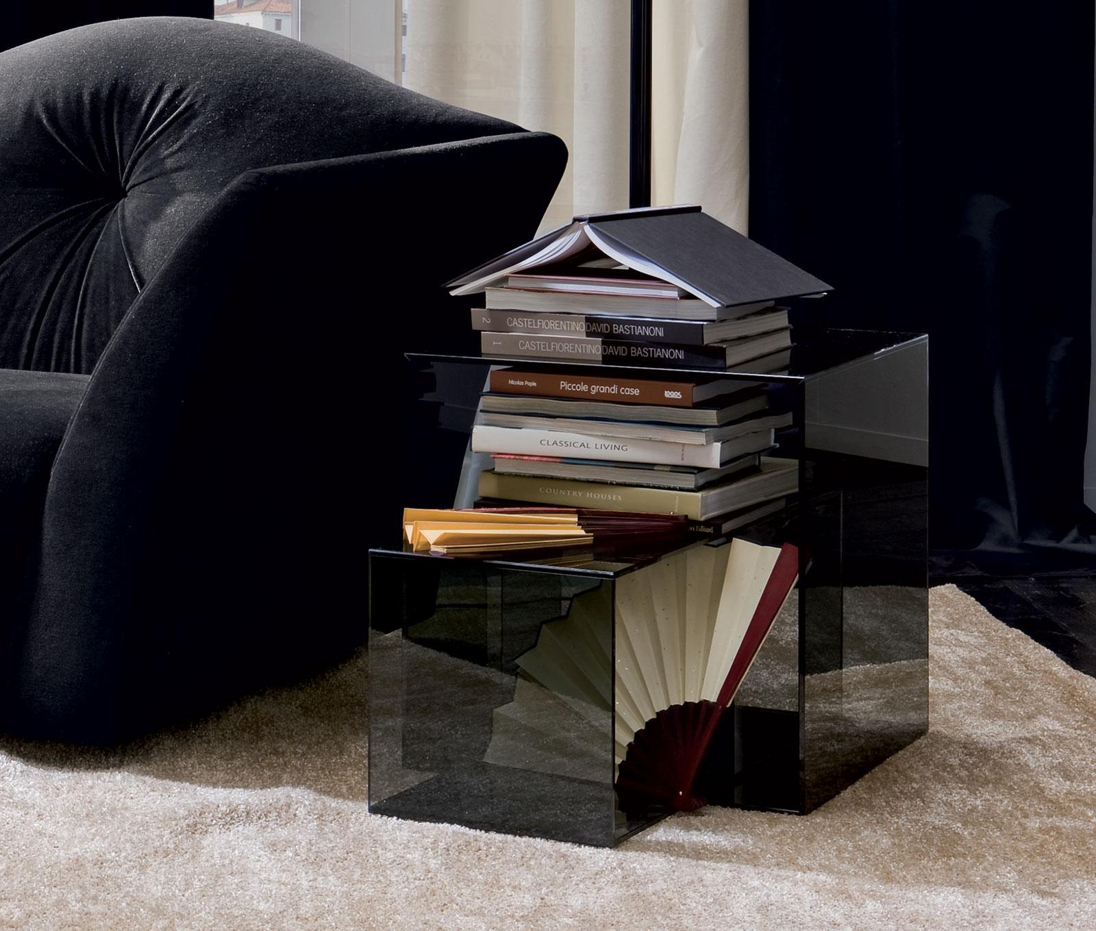 Cubic tavolino in vetro italy dream design