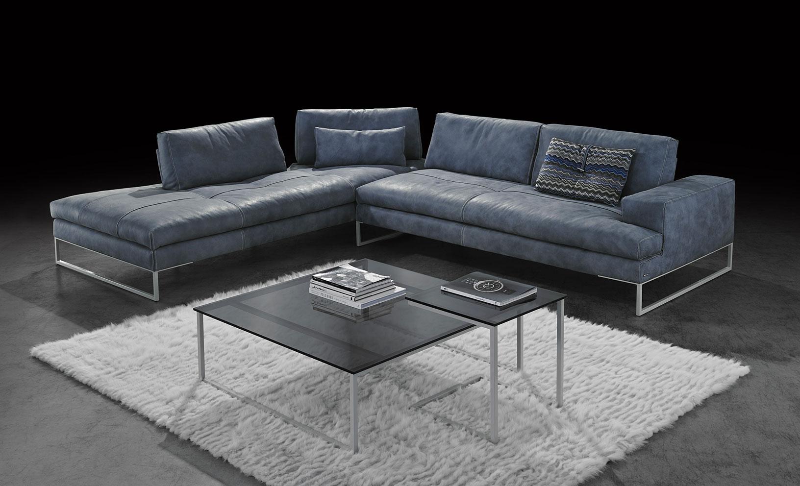 Divano ad angolo grande: grande divano angolare in stile loft di ...