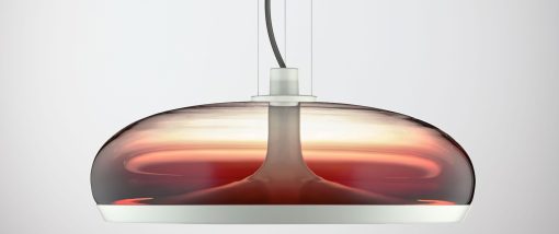 Modern LED suspension, double switching and dimmable. Murano's glass. Design by Patrick Jouin. Free home delivery. 100% made in Italy. Colour customization.