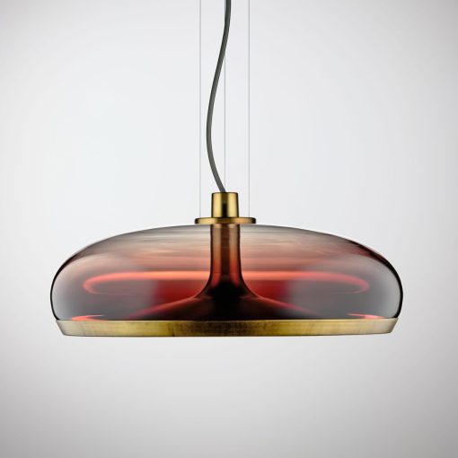 Lustre LED moderne, double commutation et dimmable. Verre de Murano. Design Patrick Jouin. Livraison gratuite. 100% fabriqué en Italie. Diverses couleurs.