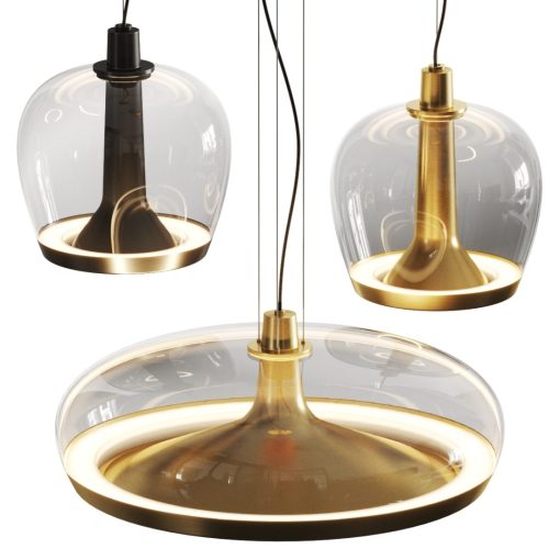 Lustre LED moderne, double commutation et dimmable. Verre de Murano. Design Patrick Jouin. Livraison gratuite. 100% fabriqué en Italie. Diverses couleurs.