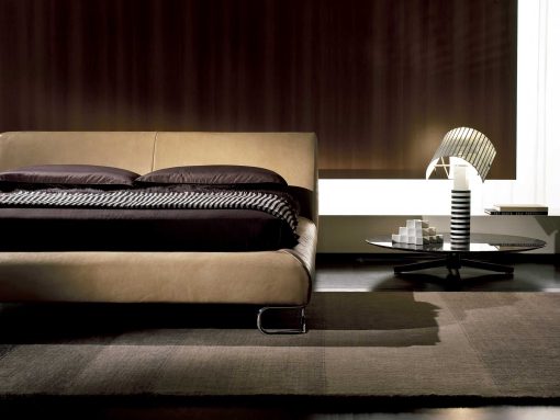 Mauro Lipparini designed an elegant and refined interior furniture collection. Add-Look leather bed is luxurious and handcrafted in Italy. Shop online.