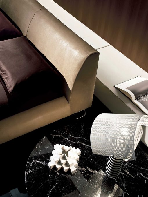 Mauro Lipparini designed an elegant and refined interior furniture collection. Add-Look leather bed is luxurious and handcrafted in Italy. Shop online.