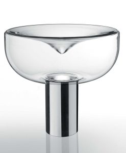 Lampe à poser en verre soufflé de Murano. Lampe design signé Aureliano Toso. Vente en ligne de lampes haut de gamme made in italy.