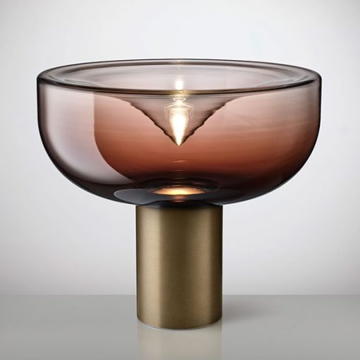 Murano blown glass table lamp. Design 1968 Studio Toso, Massari & Associates.100% made in Italy. Various colours for every need. Free Home Delivery.