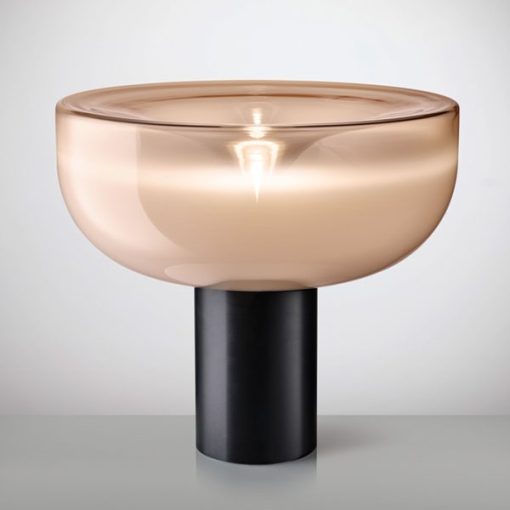 Murano blown glass table lamp. Design 1968 Studio Toso, Massari & Associates.100% made in Italy. Various colours for every need. Free Home Delivery.