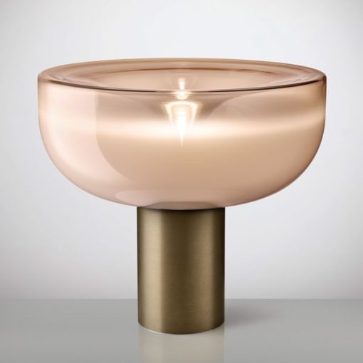 Lampada da tavolo in vetro soffiato di Murano. Design 1968 Studio Toso, Massari & Associates.100% made in Italy. Vari colori per ogni esigenza. Consegna.