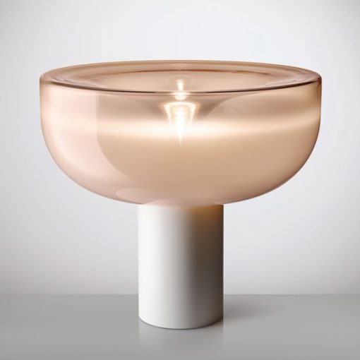 Murano blown glass table lamp. Design 1968 Studio Toso, Massari & Associates.100% made in Italy. Various colours for every need. Free Home Delivery.