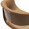 Elegant and luxurious leather stool. Revolving structure, height-adjustable. Design Noé Duchaufour Lawrence. Made in Italy. Worldwide home delivery.