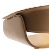 Elegant and luxurious leather stool. Revolving structure, height-adjustable. Design Noé Duchaufour Lawrence. Made in Italy. Worldwide home delivery.