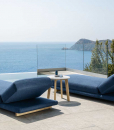 Luxurious and comfortable sunbed in Accoya wood designed by Ludovica & Roberto Palomba. The best outdoor furniture in online shopping and free home delivery