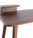 Scrittoio console made in Italy in legno massello di noce Canaletto. Vendita online di mobili design made in Italy con consegna a domicilio gratuita.