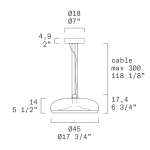 Aurelia S 45 - dimensions scheme