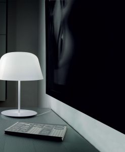 lampe à poser murano Carrare blanc marbre illumination hotel lampe de chevet vente en ligne luxe made in italy qualité design moderne diffuseur variateur