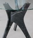 Tavolo rotondo 120cm in marmo e vetro. Design e produzione artigianale 100% made in Italy. Arreda la tua casa con mobili esclusivi. Consegna gratuita.