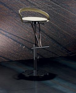 tabouret en polycarbonate design en ligne mobilier meubles design haut de gamme vente site italiens qualité orange noir blanc rouge tournant réglable cuir