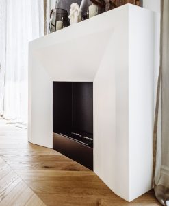 Design by Matteo Italia. Freestanding or recessed bioethanol fireplace made in Italy. Modern reinterpretation of Lewis XVI style fireplaces. Free delivery.