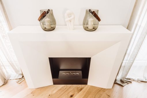 Design by Matteo Italia. Freestanding or recessed bioethanol fireplace made in Italy. Modern reinterpretation of Lewis XVI style fireplaces. Free delivery.