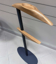 Metal and solid wood valet stand made in Italy in a modern version for the most demanding people's bedroom. Design Roberto Buscato. Home delivery.