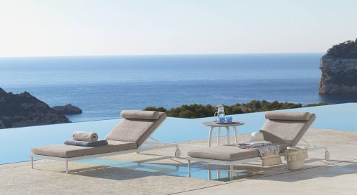 sdraio piscina lettino prendisole mare legno giardino alluminio casa esterno moderne relax reclinabile terrazzo chaise longue sunbed prezzi marco acerbis