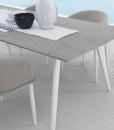 table d' extérieur de repas rectangulaire ameublement design haut de gamme jardin luxe moderne en ligne meuble site italiens qualité aluminium ciment