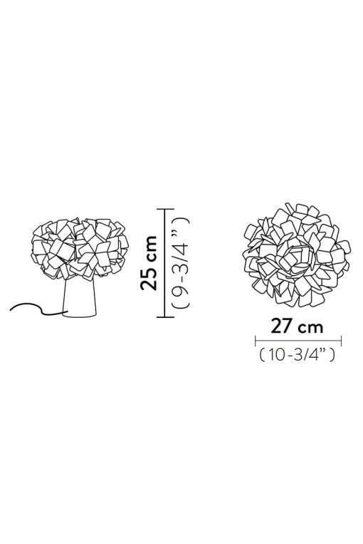 Un moderno e luminoso bouquet di fiori. Una lampada da tavolo bianca leggera, solida e dalle caratteristiche estetiche e tecniche eccezionali. Made in Italy