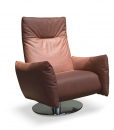 Fauteuil relax tournant motorisé en cuir. Vente en ligne de meubles haut de gamme artisanaux made in italy. Fauteuils contemporains avec livraison gratuite.