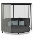 Shop online for the best high-quality outdoor furniture. The Corallo round garden canopy bed is wide, comfortable, and exclusive. Free home delivery.