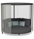 Achetez en ligne les meilleurs meubles de jardin de haute qualité. Le lit à baldaquin de jardin rond Corallo est luxueux et exclusif. Livraison à domicile.