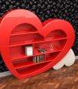 Heart shaped bookcase cupboard cabinet ideas shelves size furniture stores choice design delivery factors sale home house makers manufacturers quality retailers websites