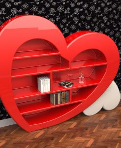 Heart shaped bookcase cupboard cabinet ideas shelves size furniture stores choice design delivery factors sale home house makers manufacturers quality retailers websites