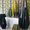 Vase for the interior. Made in Italy hide leather pot. Design Gian Paolo Venier. Many colours and sizes. On line shopping. Home delivery.