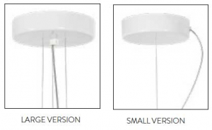 Ceiling canopy available for Fabula suspensions