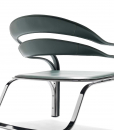 Fettuccini W, a lounge leather armchair, is a surprising item designed by great Vladimir Kagan. This home and office lounge leather armchair will add elegance and style.