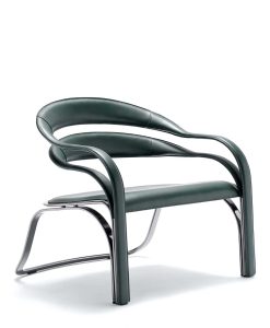 Fettuccini est un fauteuil design en cuir signé Vladimir Kagan. Style minimaliste, structure en acier. Livraison gratuite.