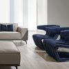 Giuseppe Viganò a dessiné Dean, fauteuil tournant en nabuk, comme une oeuvre d'art. Plusieurs coloris de cuir de haute qualité disponibles. Livraison à domicile.