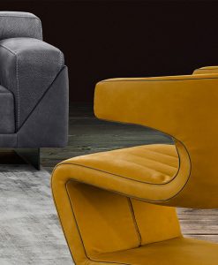 Only for the best and more luxurious homes, hotels or yachts, Dean leather swivel armchair by Giuseppe Viganò will furnish your interior with elegance.