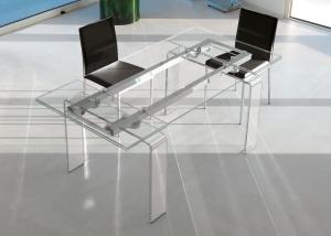 arredamento casa on line moderno di lusso 2015 design inspiration web made in italy tavolo allungabile in vetro temperato trasparente prezzi rettangolare