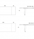 Free extensible rectangular table