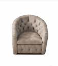 Ginger Capitonnè leather armchair