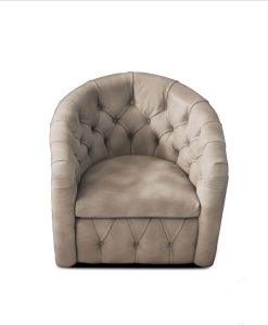 Ginger Capitonnè leather armchair