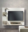 Clever TV cabinet with a hidden storage system. A front shelf houses your decoder. Wood lacquered frame. Design by Bonfanti and Moscatelli. Free delivery.