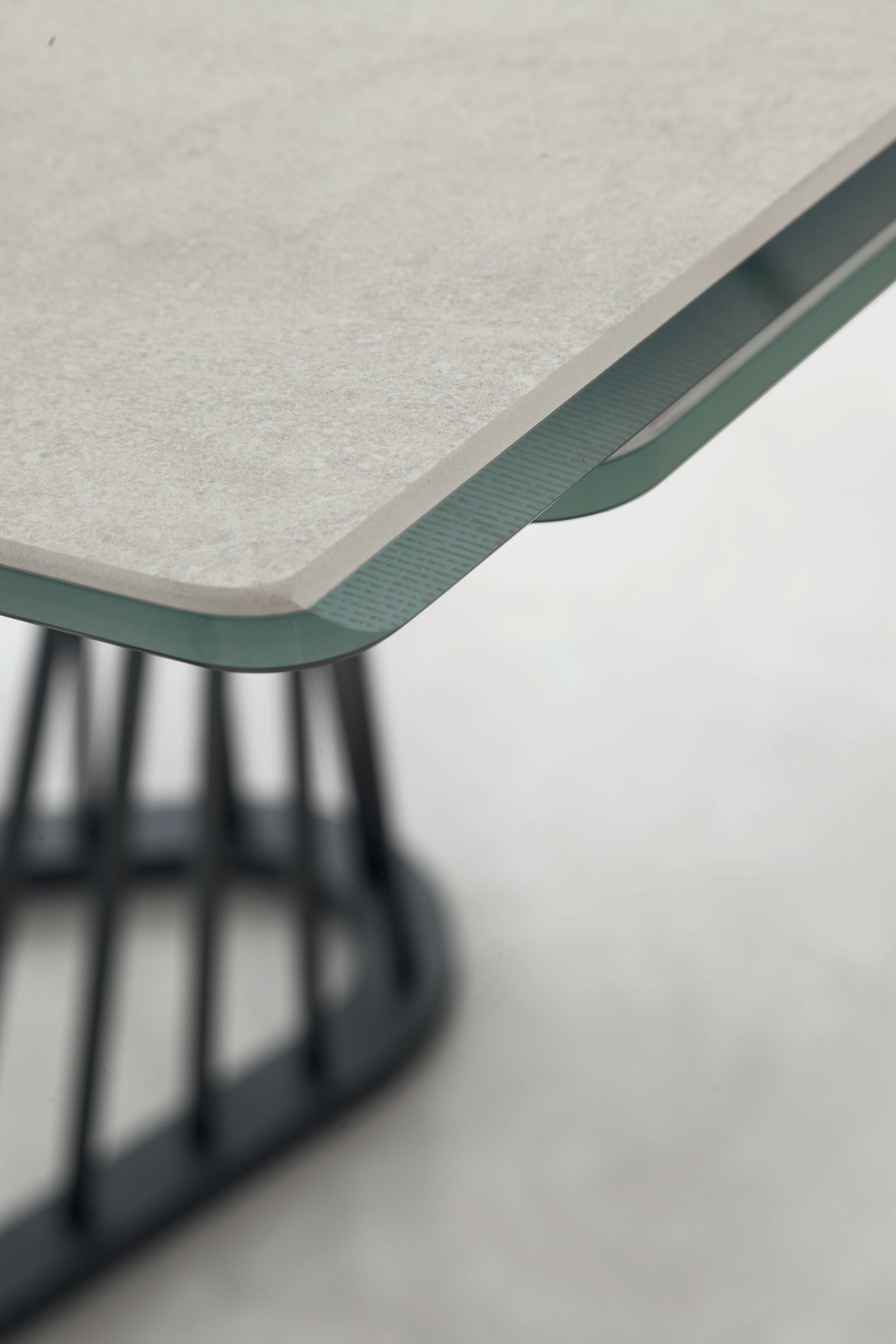 Mobili Fiver, First Extendable Table, Concrete Grey, Made in Italy