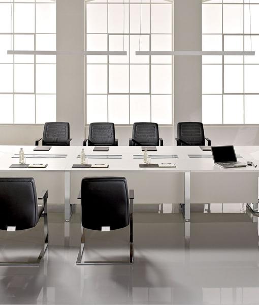 Meet Luxury Meeting Conference Office Crystal And Wood Table