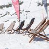 An extraordinary outdoor deckchair, perfect for the most luxurious mountain chalets. Steel, cashmere and suede leather. Tilt-adjustable. Free shipping.