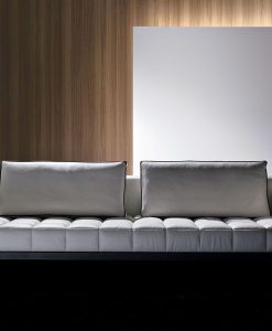 canapé cuir blanc fixe places gris clair jaune modulable noir orange rouge taupe violet design haut gamme luxe magasin meuble italiens qualité sur mesure