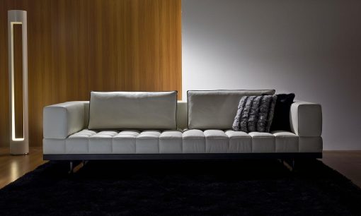 canapé cuir blanc fixe places gris clair jaune modulable noir orange rouge taupe violet design haut gamme luxe magasin meuble italiens qualité sur mesure